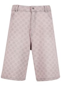 PEQUS Herren Cargoshorts "PEQUS PEQUS Aether Monogram Denim Jorts", rosa, Gr. 33, 100% Baumwolle, Hosen