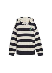 Puma Kinder Hoodie "SUPER Puma Graphic Hoodie Jungen", weiß, Gr. 128, Obermaterial: 100% Baumwolle; Kapuzenfutter: 100% Baumwolle; Rippe: 97%