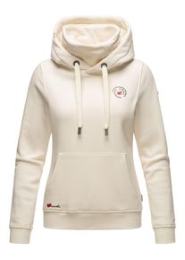Marikoo Damen Kapuzenpullover "Chihiroo", weiß, Gr. XS, Obermaterial: 80% Baumwolle, 20% Polyester, Futter&Wattierung: 100% Polyester, Pullover,