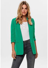 Only Damen Kurzblazer "ONLELLY 3/4 LIFE BLAZER TLR NOOS", grün, modisch, Gr. 32, unifarben, Web, Obermaterial: 95% Polyester, 5% Elasthan, Blazer,