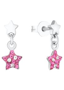 Mädchen Paar Ohrstecker "Shining Star, 2036426", Silber 925 (Sterlingsilber), weiß, Prinzessin Lillifee, Silber 925 (Sterlingsilber), Ohrringe, mit