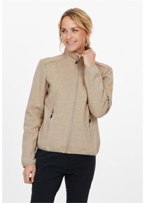 WHISTLER Damen Fleecejacke "SAMANI", grau, sportlich, Gr. 40, meliert, 100% Polyester, Jacken, aus schnell trocknendem Funktionsmaterial