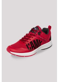 CAMP DAVID Herren Sneaker, Gr. 41nautical rot, Textil, Synthetik, Leder, bestickt, casual, Schuhe, mit gepolstertem Einstieg