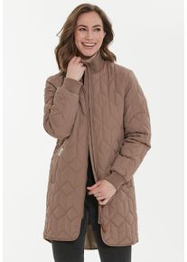 WEATHER REPORT Damen Outdoorjacke "Nokka", braun, casual, Gr. 42, kariert, 100% Polyester, Jacken, mit atmungsaktiver Funktion