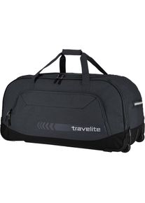 Travelite Weichgepäck-Trolley "KICK OFF, verschiedene Größen und Farben", grau, Polyester, unifarben, Koffer, Reisetasche Reisegepäck Reisekoffer
