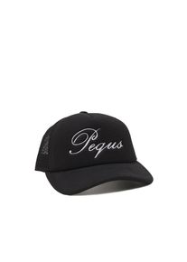 PEQUS Damen Trucker Cap "PEQUS PEQUS Handwritten Logo Trucker Cap", schwarz, casual, 100% Polyester, Caps