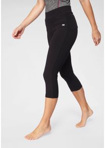 H.I.S. H.I.S Damen 3/4-Hose, schwarz, sportlich, Gr. 36, Obermaterial: 70% Viskose, 25% Polyamid, 5% Elasthan, Hosen