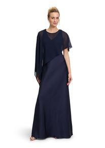 Vera Mont Damen Cocktailkleid "Vera Mont Cocktailkleid Slim Fit", blau, feminin, Gr. 38, Obermaterial: 100% Polyester. Futter: 95% Polyester, 5%