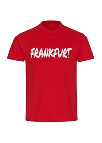 multifanshop Kinder T-Shirt - Frankfurt - Textmarker - Druck weiß - Kind