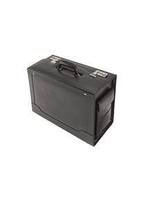Alassio Herren Aktenkoffer "Ancona", schwarz, Leder, Koffer