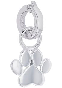 Amor Damen Charm-Einhänger "Pfote, 2038475", silber, Silber 925 (Sterlingsilber), Charms