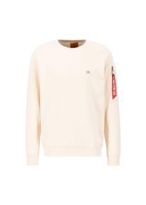 Herren Sweater "Alpha Industries Men - Sweatshirts X-Fit Sweat", weiß, Gr. XS, Alpha Industries, Obermaterial: 80% Baumwolle, 20% Polyester,