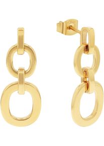 s.Oliver Damen Paar Ohrhänger "2038855", Edelstahl, gold, Edelstahl, Ohrringe