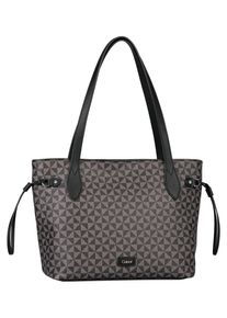 Gabor Damen Shopper "Barina", schwarz, Polyurethan, gepflegt, kontrastfarbene Details, beschichtet, Taschen, aus Lederimitat mit charakteristischem