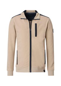 Casamoda Herren Sweatjacke "Casamoda Sweatjacke uni"657 beige, Gr. M, 95% Baumwolle, 5% Elasthan, Sweatjacken
