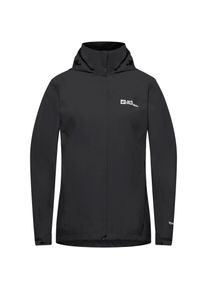 Jack Wolfskin Trailtime 2l Regenjacke Damen - schwarz - Gr. M - Polyester