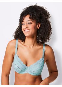 w&auml;schepur sheego Gro&szlig;e Gr&ouml;&szlig;en B&uuml;gel-BH mit P&uuml;nktchen-Print, mint-bedruckt, Gr&ouml;&szlig;e 100C - Damen