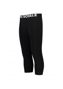 Mons Royale Cascade Merino Flex 200 3/4 Legging Merinounterwäsche Herren (Gr M |schwarz)