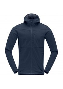 Norröna Norrona Falketind Warm2 Octa Hood Fleecejacke Herren (Gr L |blau)