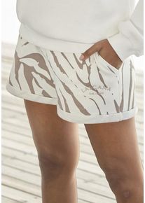 Lascana Relaxshorts mehrfarbig Gr. 32/34 für Damen. Mit Logostickerei, Allover-Druck, Logoschriftzug. Bequem. Nachhaltig.
