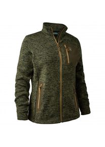 Fleecejacke Deerhunter Sarek Knitted Jacket Damen (Gr 36 |oliv)