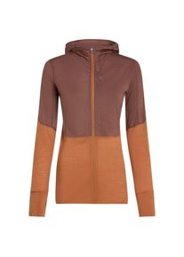 Fleecejacke Icebreaker 200 RealFleece Descender L/S Zip Hoodie Damen (Gr L |braun)