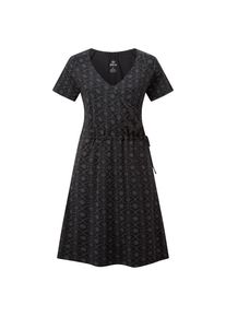 Sherpa Neha Faux Wrap Dress Kleid Damen (Gr M |schwarz)