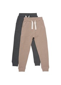 Minymo Basic 36 -Sweat Pant (2-pack) Trainingshosen Kinder (Größe 92 |braun)