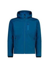 CMP Jacket Zip Hood Softshell Softshelljacke Herren (Gr 48 |blau |wasserdicht)