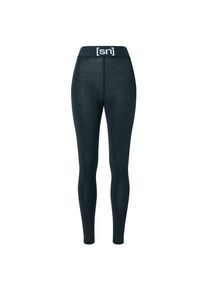 Lange Unterhose super.natural Tundra 175 Tight Damen (Gr S |blau/schwarz)