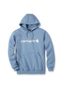 Hoodie Carhartt Signature Logo Sweatshirt Herren (Gr M |blau)