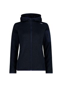 CMP Jacket Fix Hood Jacquard Knitted 3H19826 Fleecejacke Damen (Gr 42 |schwarz)