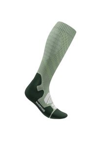 Bauerfeind Sports Outdoor Merino Compression Socks Kompressionssocken Damen Wandern (Gr 35-38 - S: 32-36 cm |grün)