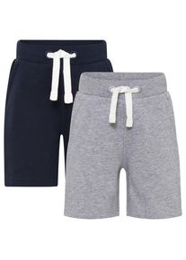 Minymo Basic 53 Sweat Short (2-Pack) Shorts Kinder Freizeit (Gr 80 |grau)