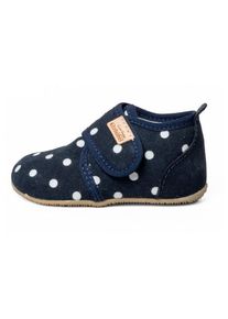 Living Kitzbühel Hüttenschuhe Living Kitzbühel Babyklett Pauli Pünktchen Kinder (Gr 25 |blau/grau)