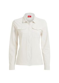 Craghoppers Nosilife Pro Langarm Bluse V Bluse Damen (Gr 36 |weiß)