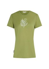 Icebreaker Merino 150 Tech Lite S/S Tee Fresh Fern Merinoshirt Damen (Gr L |oliv)