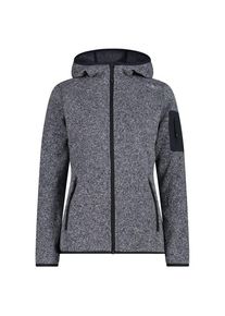 CMP Jacket Fix Hood Jacquard Knitted 3H19826 Fleecejacke Women (Größe 38 |grau)