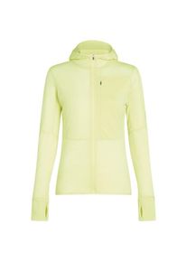 Icebreaker 200 RealFleece Descender L/S Zip Hoodie Merinohoodie Damen Wandern (Gr S |gelb)