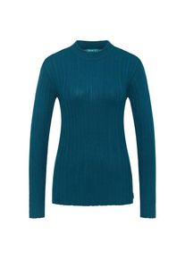 Tranquillo Seidiges Ecovero-Shirt Longsleeve Damen (Gr XS |blau)