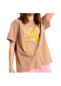 T-Shirt Roxy Sunnyoversize Enzyme Wash Damen (Gr L |beige)