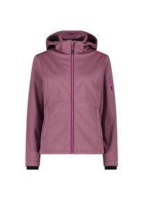 CMP Jacket Zip Hood Melange Softshell Softshelljacke Damen (Gr 42 |lila |wasserdicht)