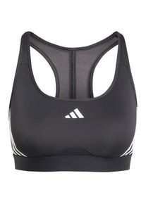Adidas Powerreact 3 Stripes Bra Sport-BH Damen (Gr XS |grau)