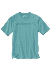 T-Shirt Carhartt Core Logo S/S Herren (Gr L |türkis)
