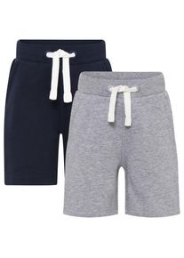 Minymo Basic 53 Sweat Short (2-Pack) Shorts Kinder Alltag (Gr 86 |grau)