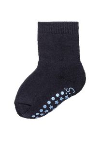 Hüttenschuhe Sterntaler ABS Woll-Socken Uni Kinder (Gr 23/24 |blau)