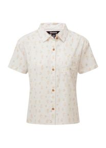 Bluse Sherpa Jaya Camp Shirt Damen (Gr L |beige/weiß)