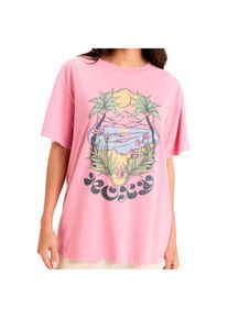 Roxy Sunnyoversize Optic Wash T-Shirt Damen (Gr XL |rosa)