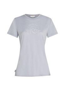 Icebreaker Merino150 TecLite S/S Tee Sunrise Sumit Merinoshirt Damen (Gr XL |grau)