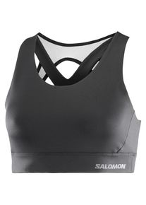 Salomon Cross Run Bra Sport-BH Women (Gr XS |grau)
